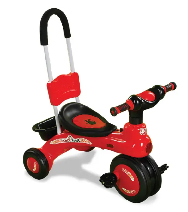 Rock Rider With Support Handle - Red And Black