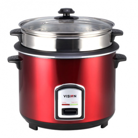 VISION Rice Cooker 3.0 Ltr 100 SS Red