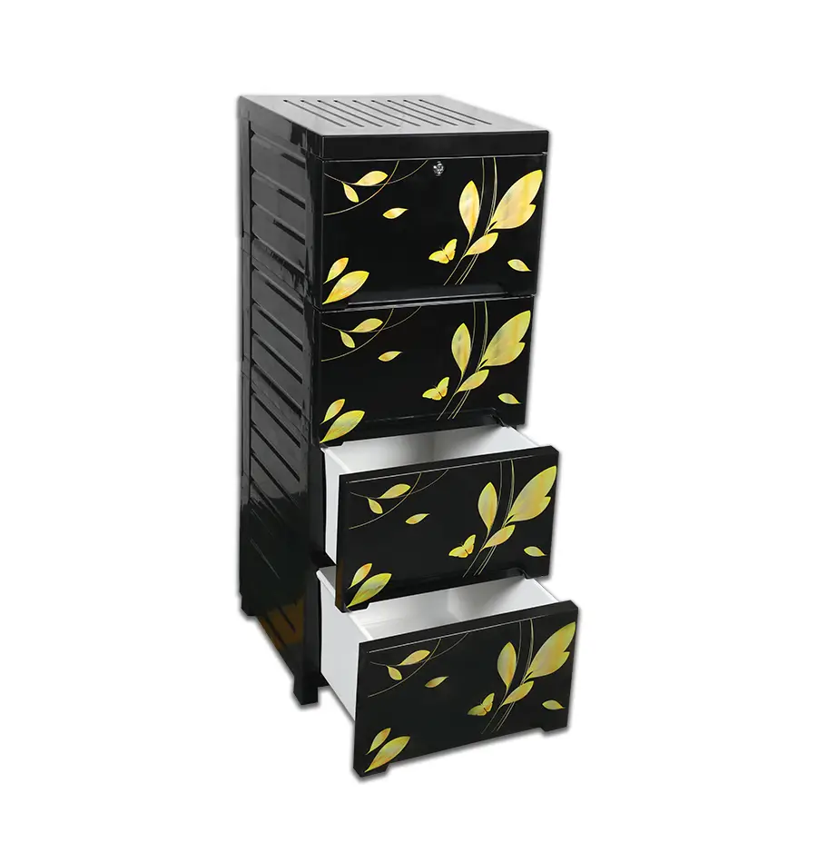 Tel Supreme Wardrobe Single 4D Golden Black