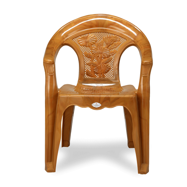 Garden Chair (Net Flower) - Sandal Wood